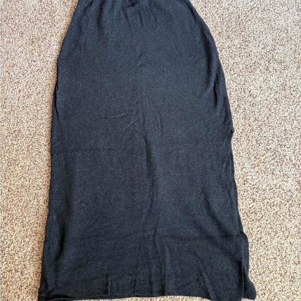 Essential Black Maxi Knit Skirt